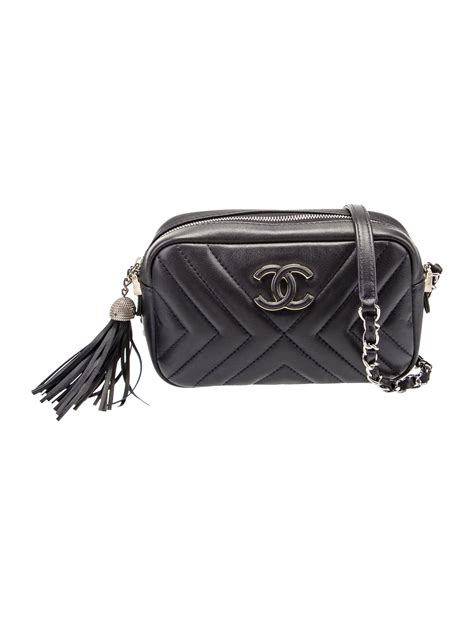 chanel diagonal chevron camera case|CHANEL .